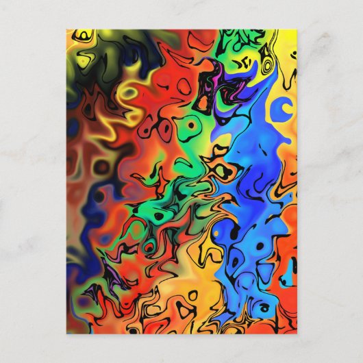 Geen haast: Abstract 44 Briefkaart (Voorkant)