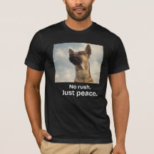 Geen haast, gewoon vrede vintage hond slow living