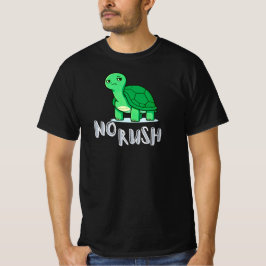 Geen Haast Kalm Schildpad Cartoon Langzaam Leven L T-shirt