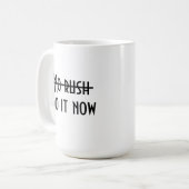 Geen haast koffiemok (Voorkant links)