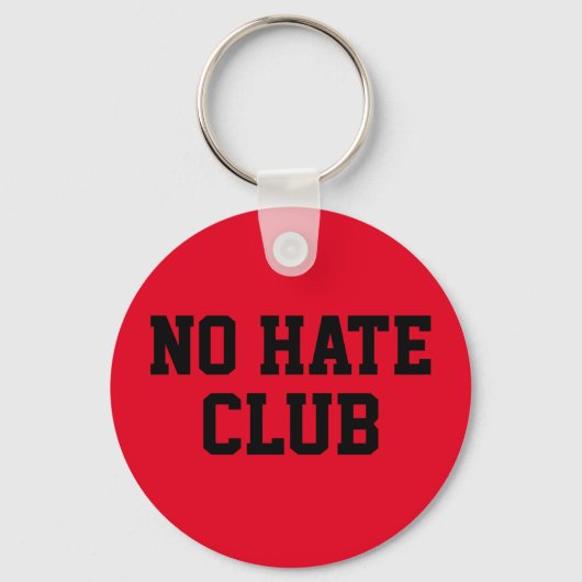 Geen Haat Club Sleutelhanger (Voorkant)