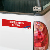 Geen haat Geen racisme Geen trump Bumpersticker (Op Truck)