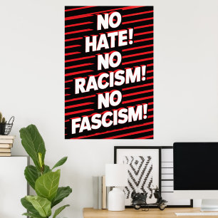 Geen haat geen racisme poster