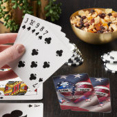 Geen haat meer, gebroken patriottisch hart pokerkaarten (Insitu)