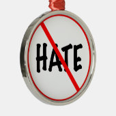 Geen haat metalen ornament (Rechts)