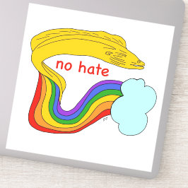 Geen haat moray eel sticker
