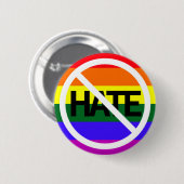Geen haat - trots ronde button 5,7 cm (Voorkant /achterkant)
