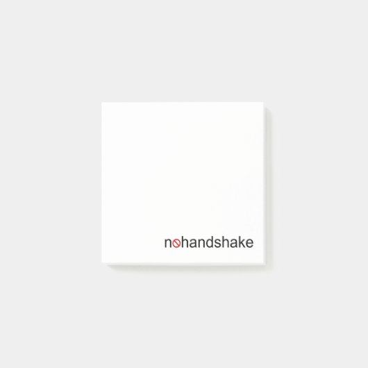 Geen handdruk post-it® notes (Voorkant)