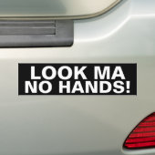 Geen handen bumpersticker (Op auto)