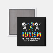 Geen handicap, het is een ander vermogen dan autis magneet (Voorkant / Achterkant)
