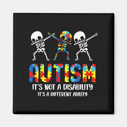 Geen handicap, het is een ander vermogen dan autis magneet (Voorkant)