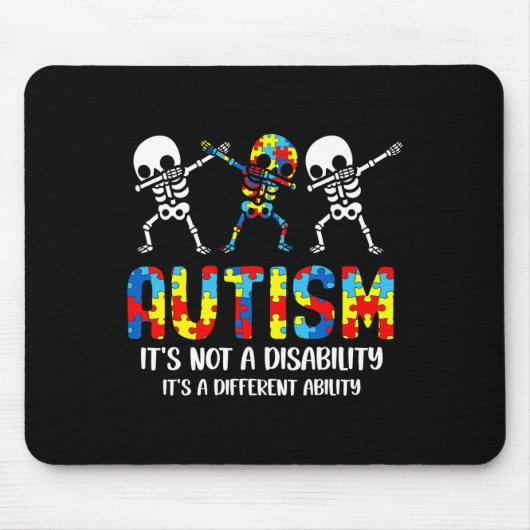 Geen handicap, het is een ander vermogen dan autis muismat (Voorkant)