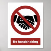 Geen handschudden poster (Voorkant)
