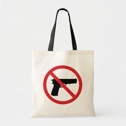 Geen handvuurwapens tote bag (Voorkant)