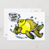Geen Happy Bunny Fish Briefkaart (Voorkant / Achterkant)