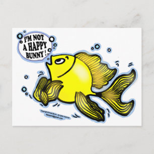 Geen Happy Bunny Fish Briefkaart