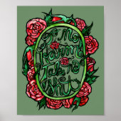 Geen Harm neemt geen SH Pagan Wiccan Art Poster (Voorkant)