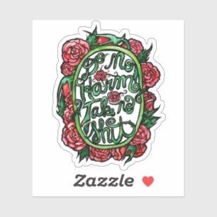 Geen Harm neemt geen SH Pagan Wiccan Art Sticker