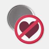 Geen hartliefde magneet (Voorkant / Achterkant)