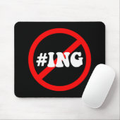 geen hash tagging muismat (Met muis)