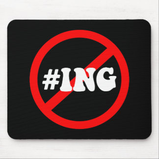 geen hash tagging muismat
