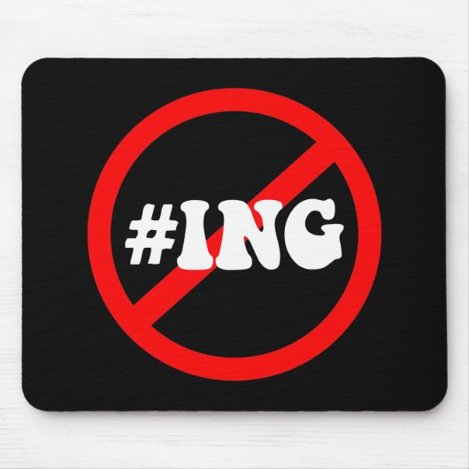 geen hash tagging muismat (Voorkant)