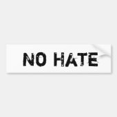 Geen hate Bumpersticker (Voorkant)