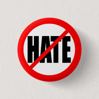"GEEN HATE" RONDE BUTTON 3,2 CM