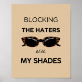 Geen haters poster (Voorkant)