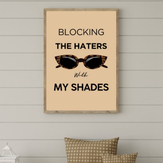 Geen haters poster