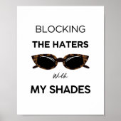 Geen haters poster (Voorkant)