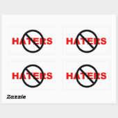 Geen haters stickers (Vel)