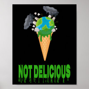 Geen heerlijke Ice Natuur Earth Climate Change Env Poster