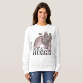 Geen hegger Modern Rainbow Boho Floral Butterfly Trui (Voorkant volledig)