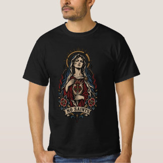 Geen Heilige Traditionele Tattoo Streetwear T-shirt