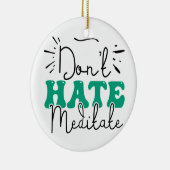 Geen hekel aan berichtontwerp keramisch ornament (Rechts)