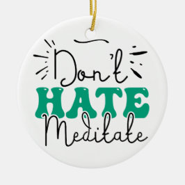 Geen hekel aan berichtontwerp keramisch ornament