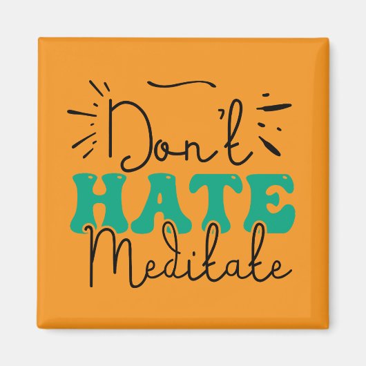 Geen hekel aan berichtontwerp magneet (Voorkant)