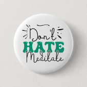 Geen hekel aan berichtontwerp ronde button 5,7 cm (Voorkant)