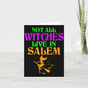 Geen Heksen Wonen In Salem Halloween Grappige Beze Kaart