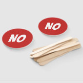 Geen heldere, rode, dubbelzijdige quizspeldenborde handwaaier (Niet-gemonteerd)