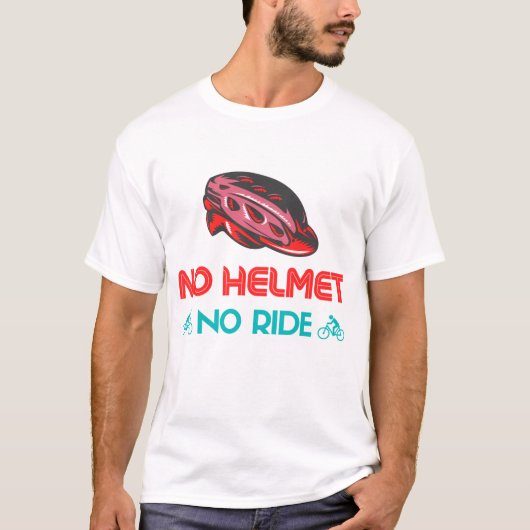 Geen helm, geen ritje t-shirt (Voorkant)