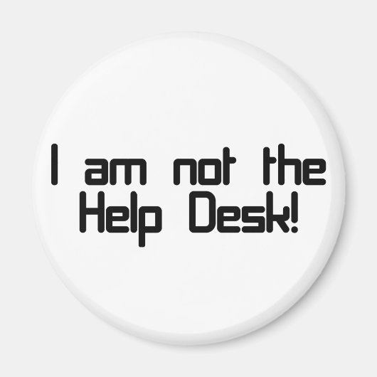 Geen helpdesk magneet (Voorkant)