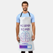 Geen hersens, geen pijn schort (Gedragen)