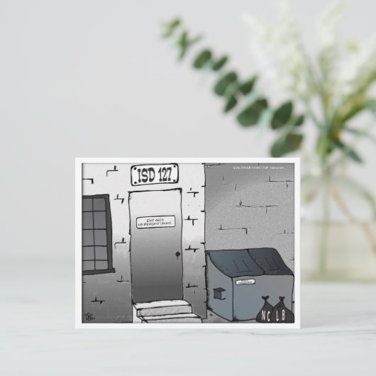 Geen hertoelating alleen afsluiten briefkaart (Staand voorkant)