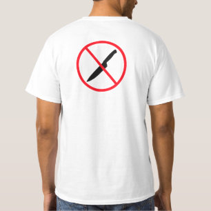 Geen het Achter Neersteken T-shirt