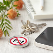 Geen het eten vectorteken | Premium-Sleutelhanger Sleutelhanger (Zijkant)