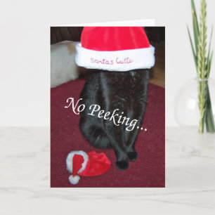 Geen het Gluren Feestdagen Kaart