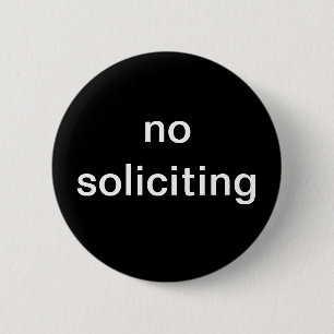 "geen het verzoeken" nieuwigheid ronde button 5,7 cm