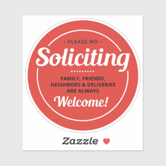 Geen het vragen (bewerkbaar) voordeur 4"Vinyl Sticker (Vel)